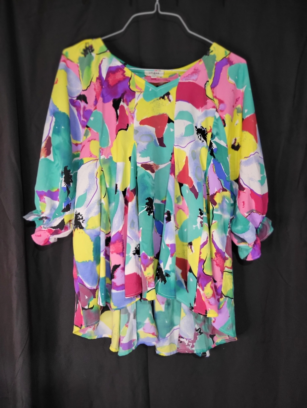 Vibrant Multicolor Flowing Women's Blouse